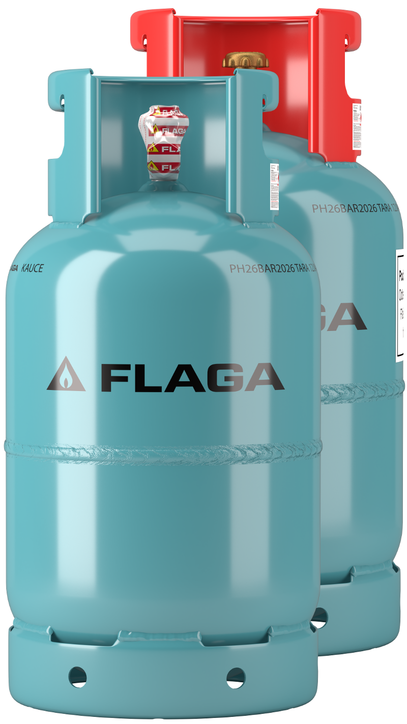 The steel gas cylinder - 10 kg and 11 kg